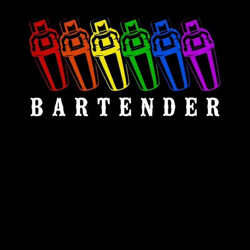 Bartender Mixologist Rainbow