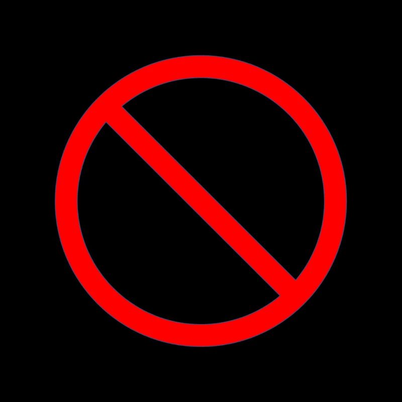 Panneau d'interdiction interdit