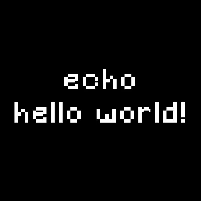 ITler - echo hello world - CLI CMD