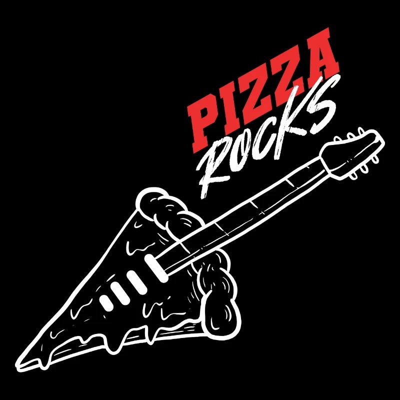 Pizza rocks guitariste Gift
