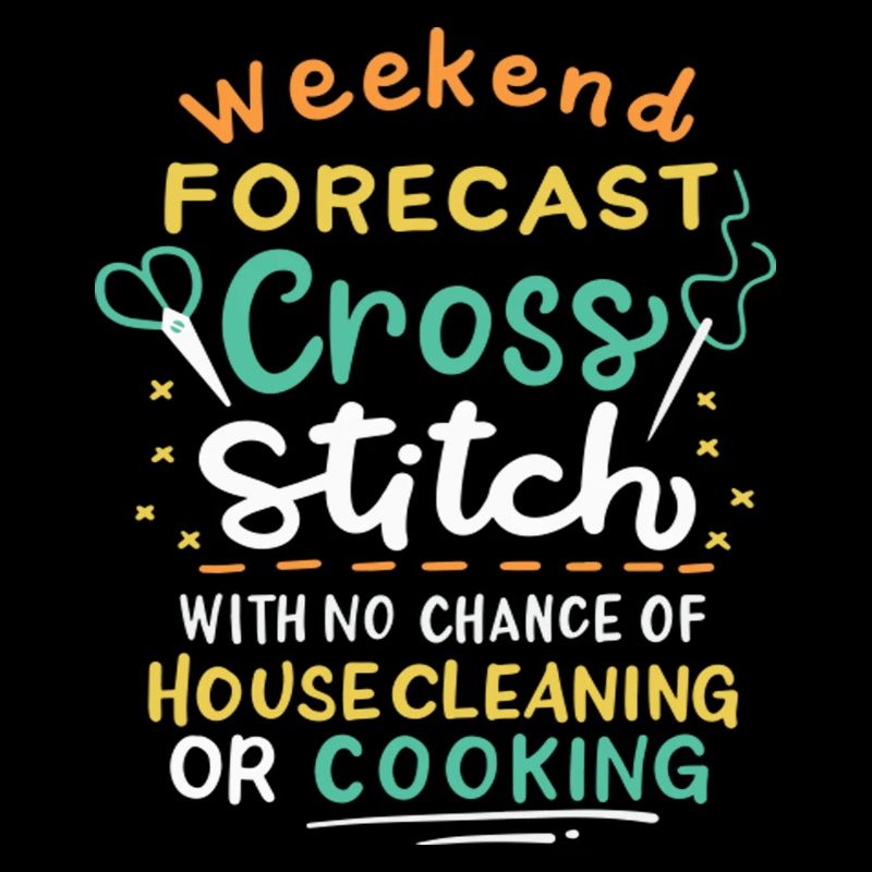Weekend Forecast Cross Stitch