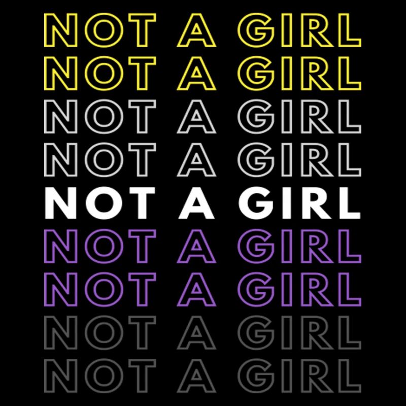 Not A Girl Nonbinary Pride Gift Christmas Present