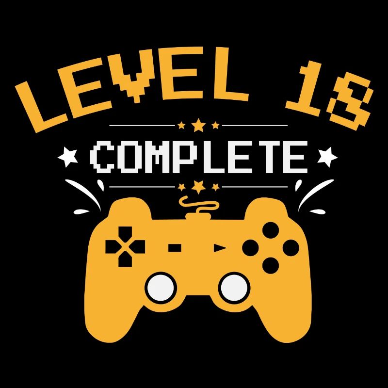 18. Geburtstag Gamer Level 18 complete Geschenk