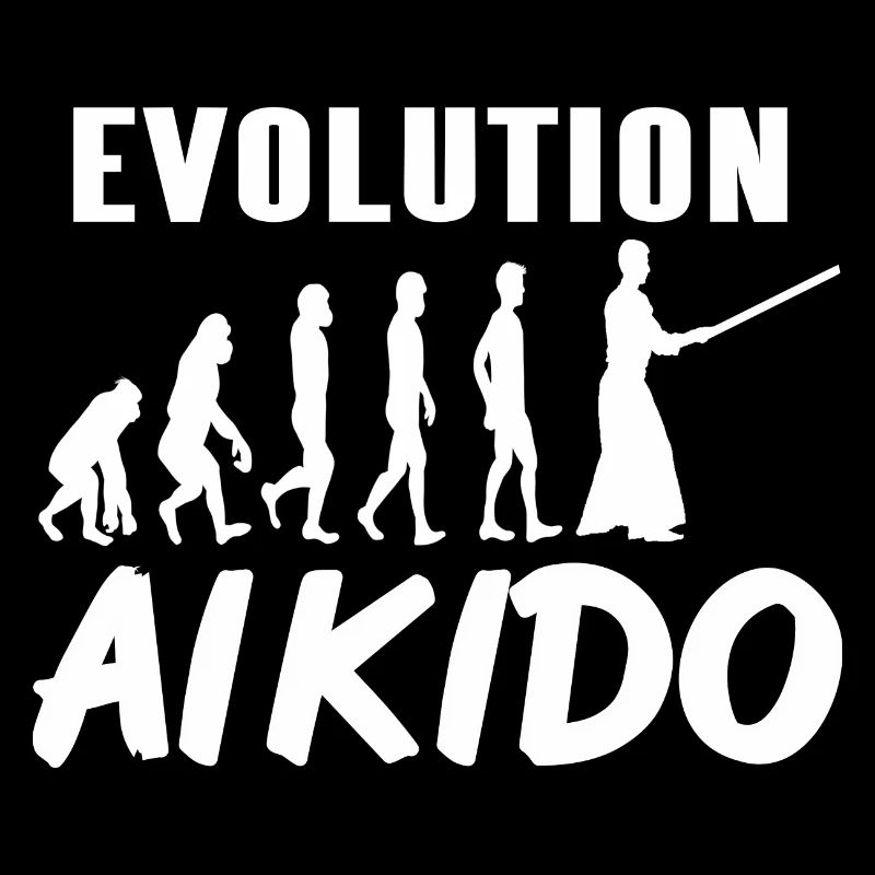 Awesome Evolution of Aikido Cool Designs Tee