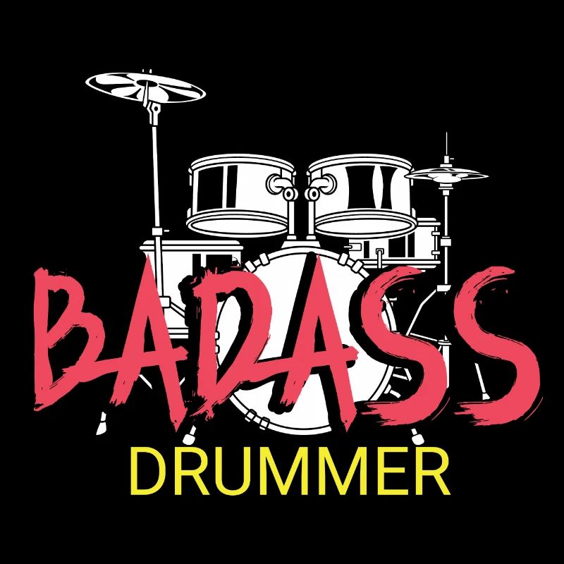Badass Drummer Punk Gift