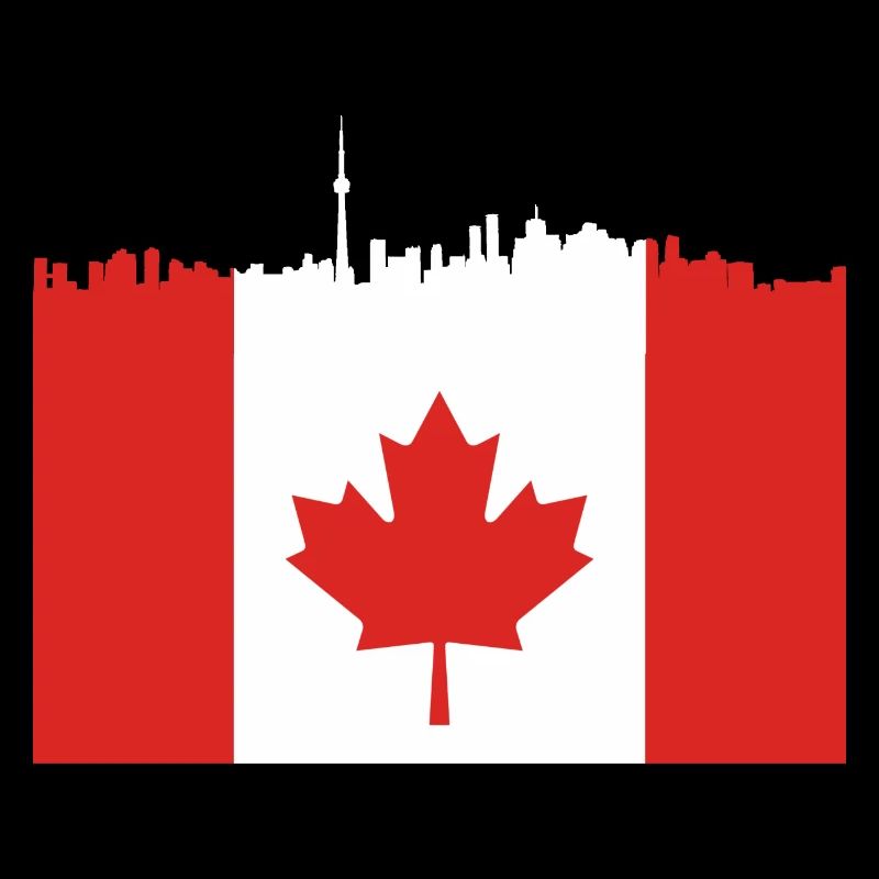 Skyline Maple Leaf kanadisch Geschenk