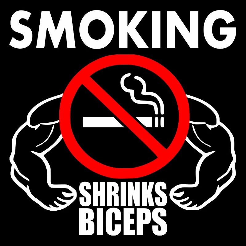Smoking shrinks the biceps