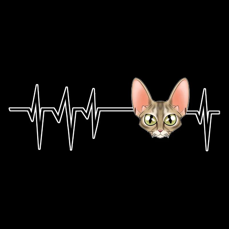 Cat Heartbeat I Devon Rex Cat