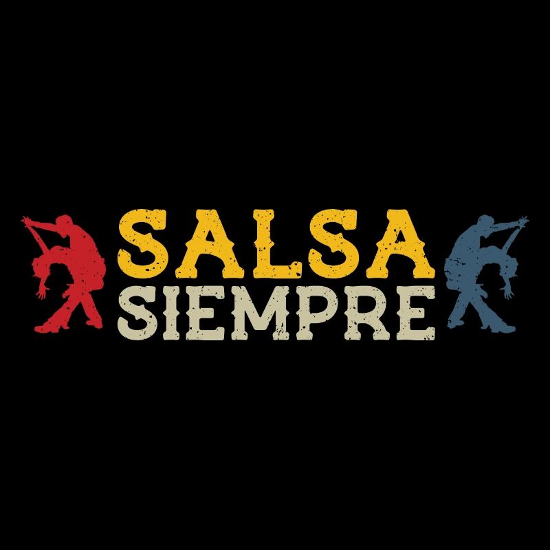 Salsa siempre - cadeau rétro de danseur de salsa