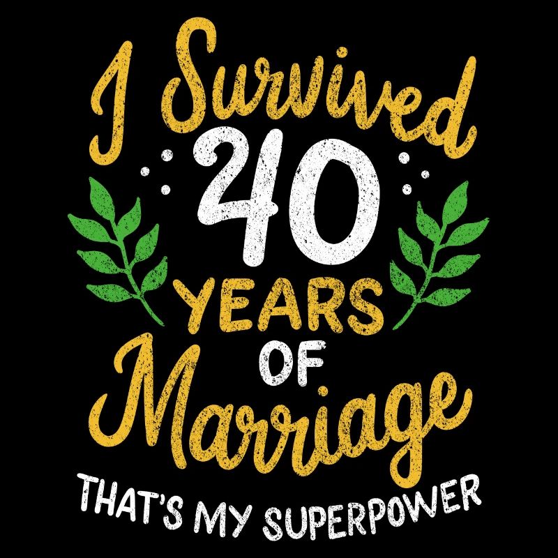 40e anniversaire de mariage a survécu 40 ans de