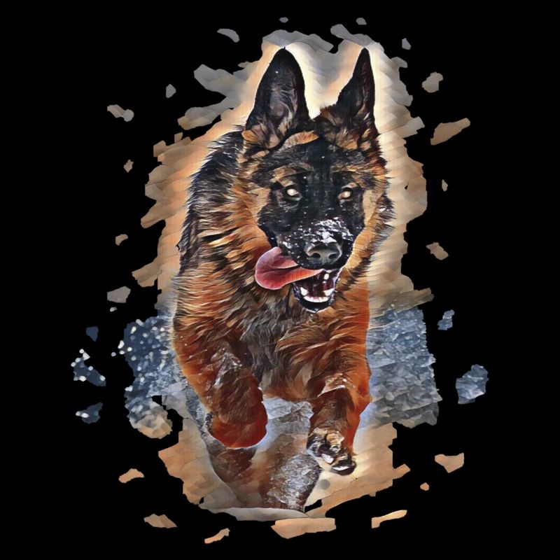 German Shepherd art