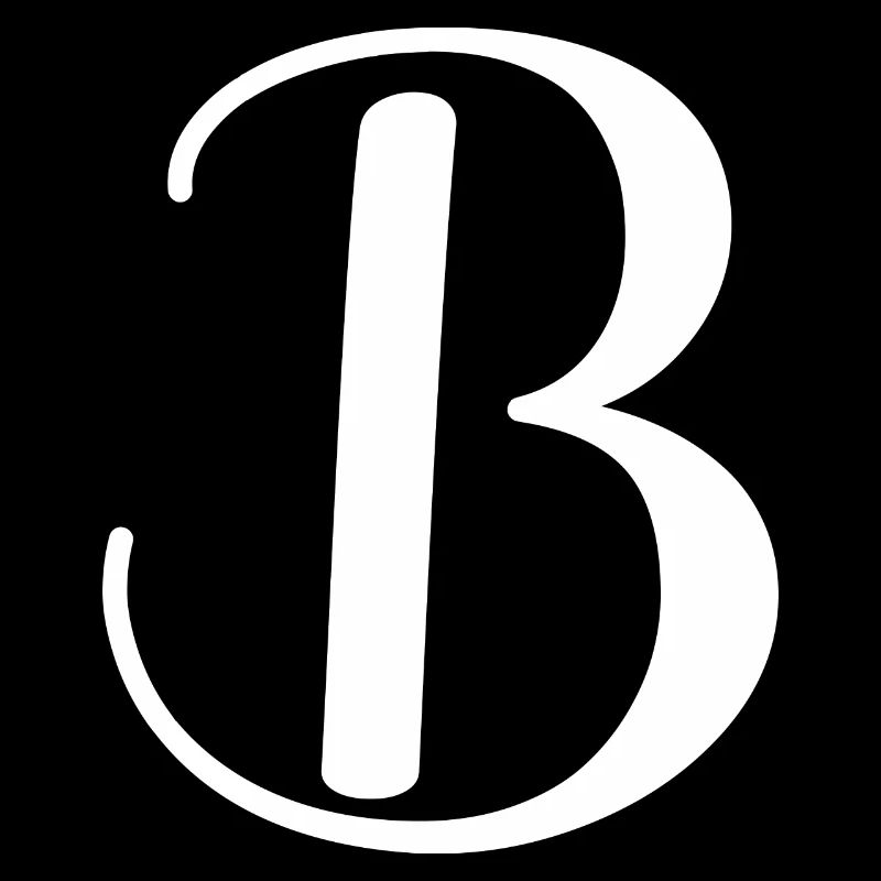 Calligraphie, initiale B