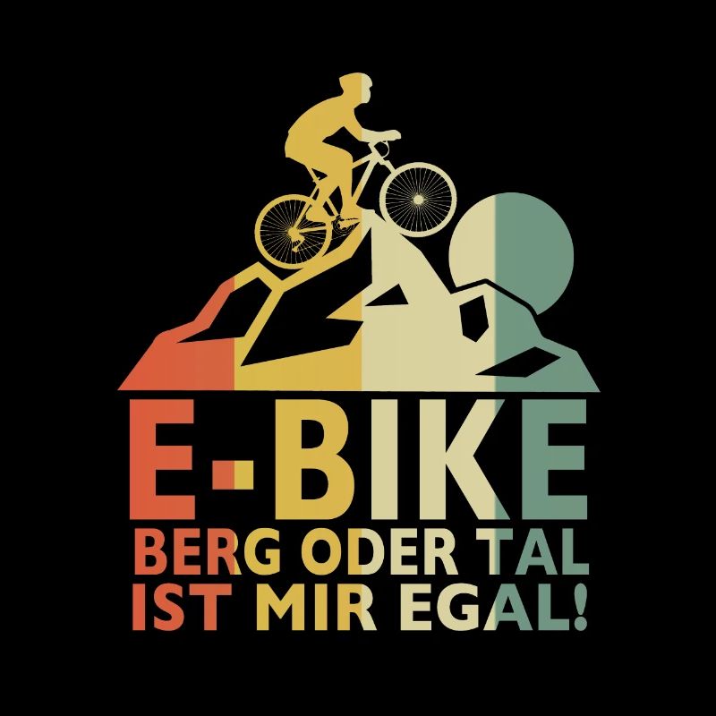 E Bike E-Bike Berg oder Tal ist mir egal