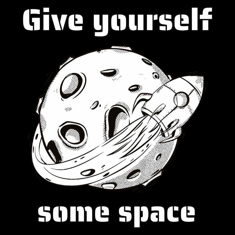 Give Yourself Some Space Retro Outer Space Designs