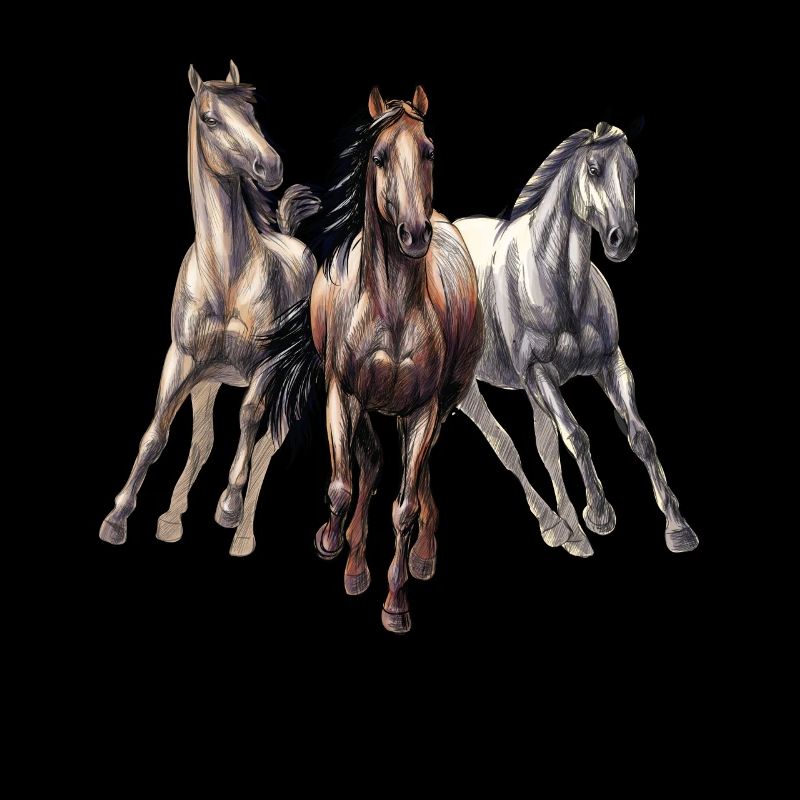 galloping horses
