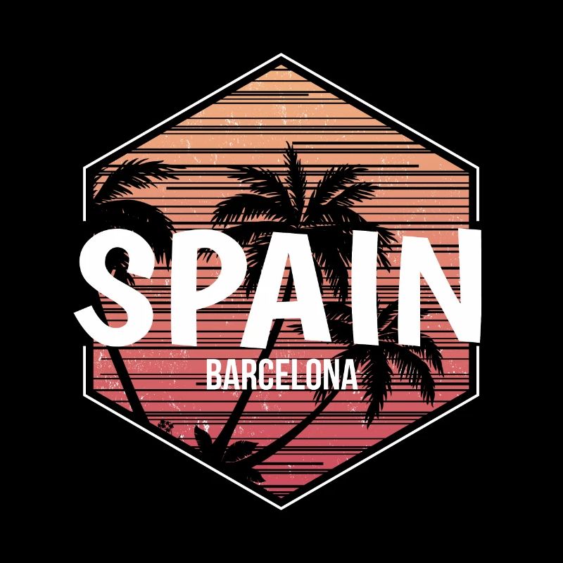 Souvenir de vacances à la plage de Barcelone