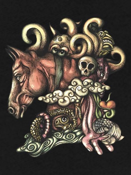 Cheval Doodle Plat