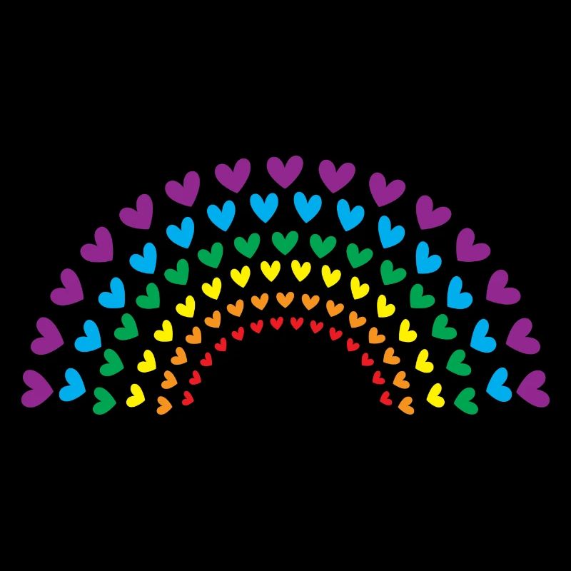 Regenbogen der Herzen