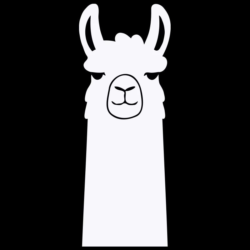 Adorable Cartoon Llama