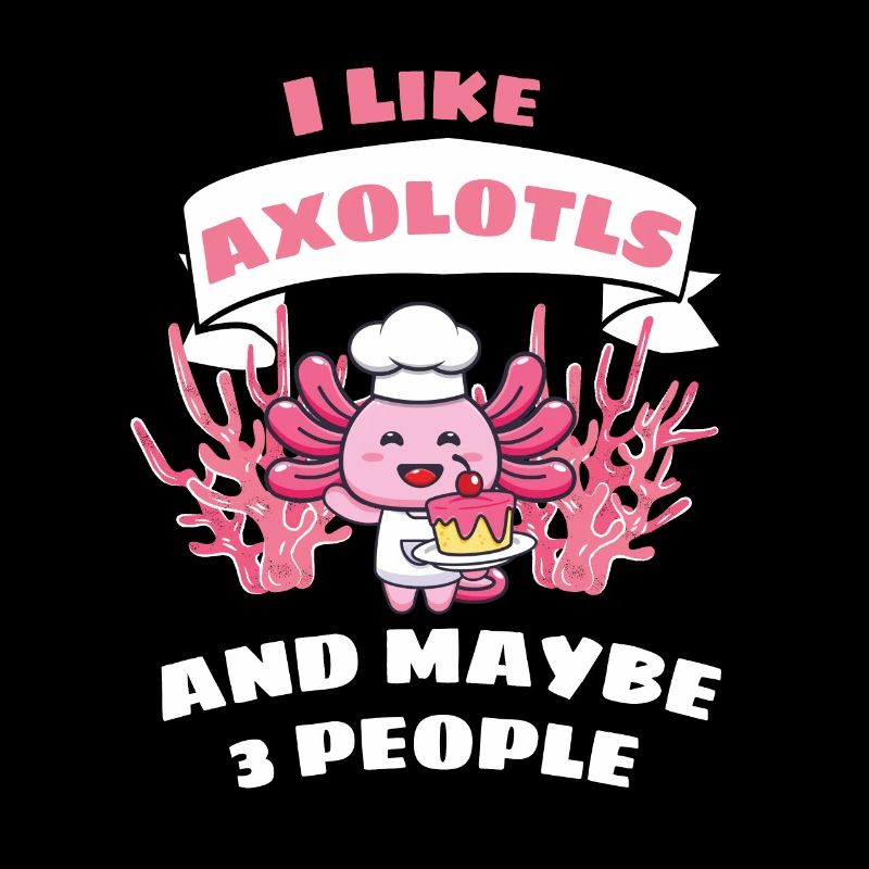 Tail Lurch Funny Gift Baker Axolotl