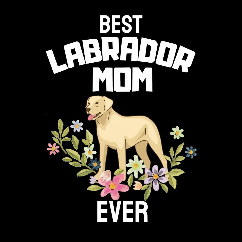 Blumen Hunde Mama Muttertag Geschenk Labrador