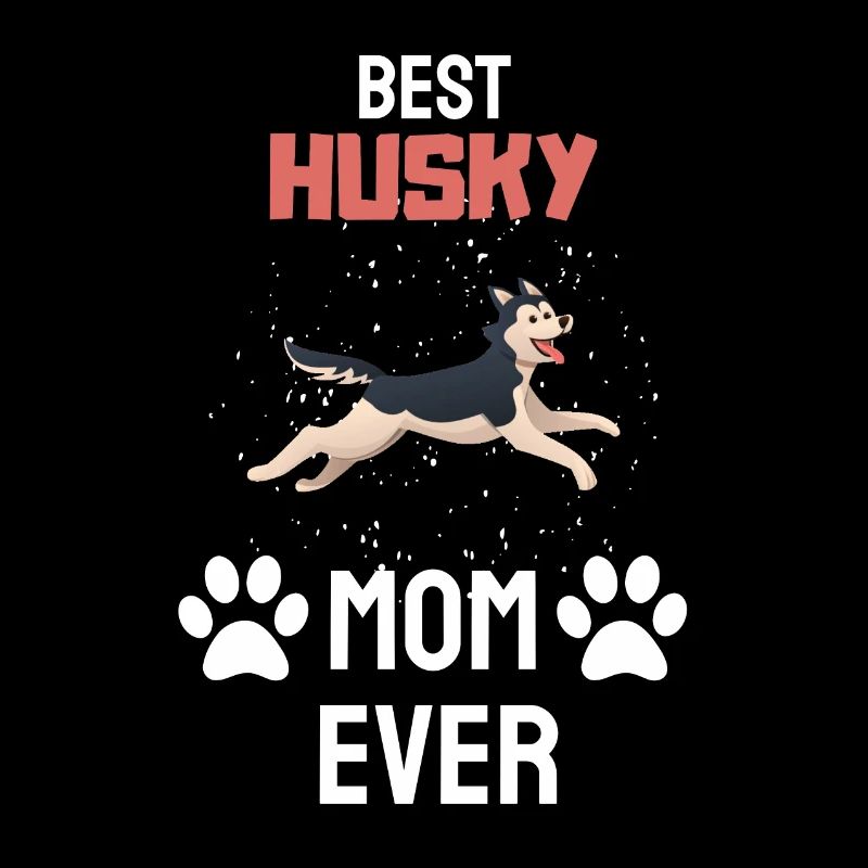 Sibirischer Hund Mama Muttertag Geschenk Husky