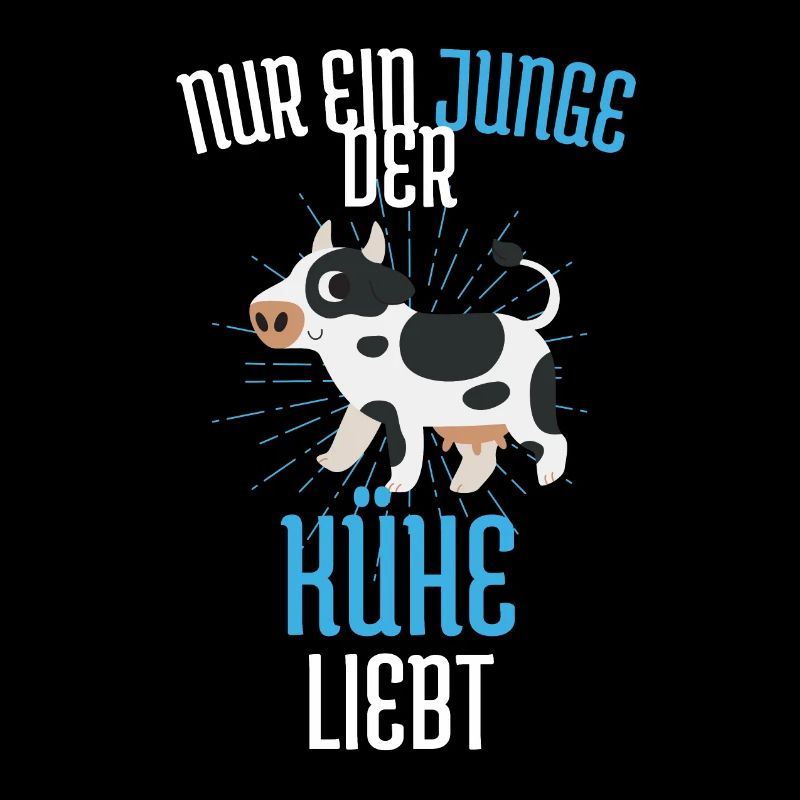 Nur ein Junge der Kühe liebt Bauernhof Tier Kuh