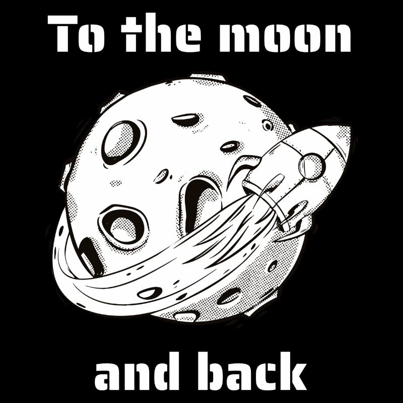 To The Moon & Back Retro Outer Space Designs