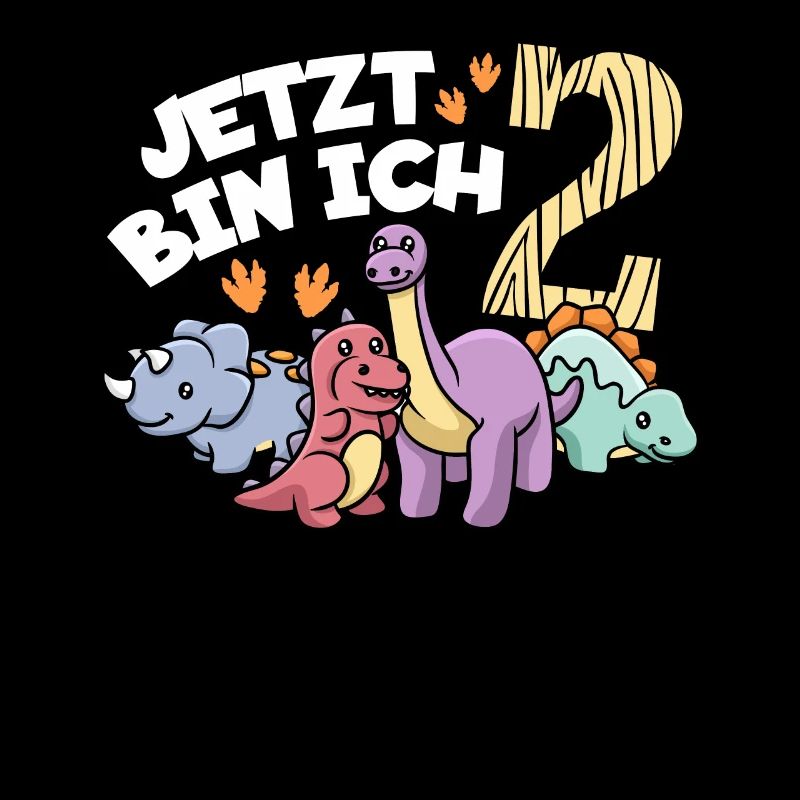 Ich bin schon 2 Geburtstag Dino Dinosaurier