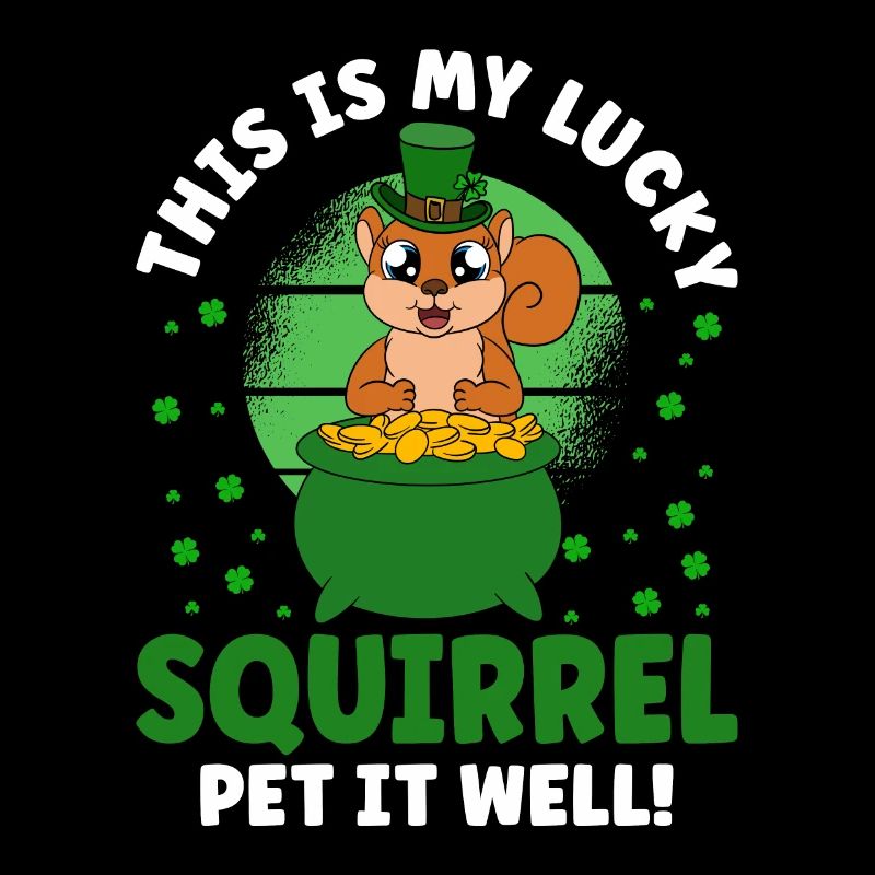 Écureuil Clover Saint-Patrick