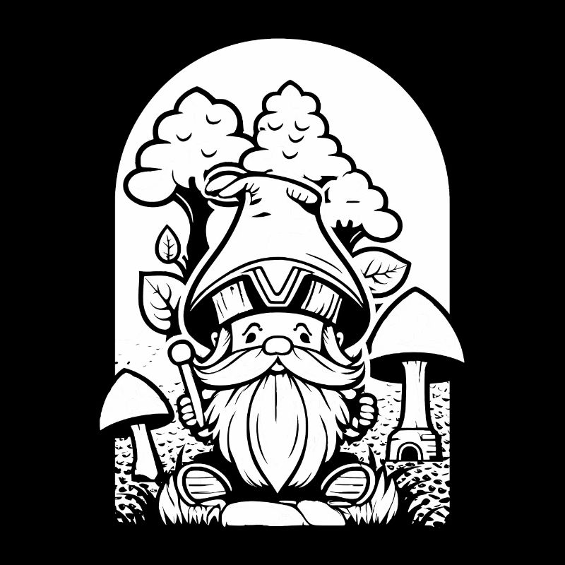 Cueilleurs de champignons Champignons Nain de champignons