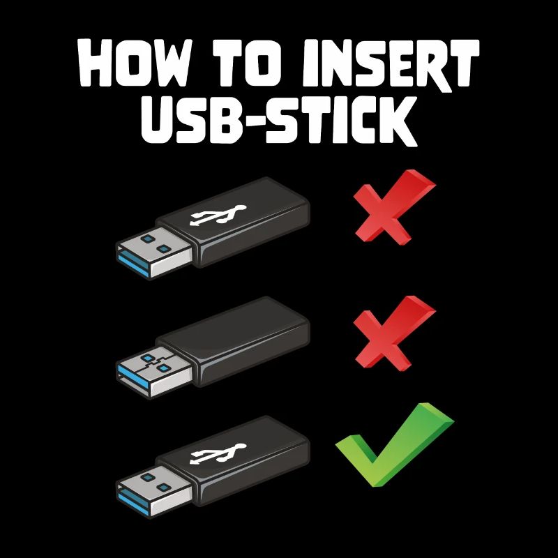How To Insert USB Stick Funny Programmer Meme