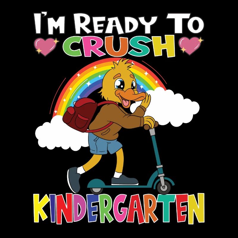 Duck With Scooter I'm Ready To Crush Kindergarten