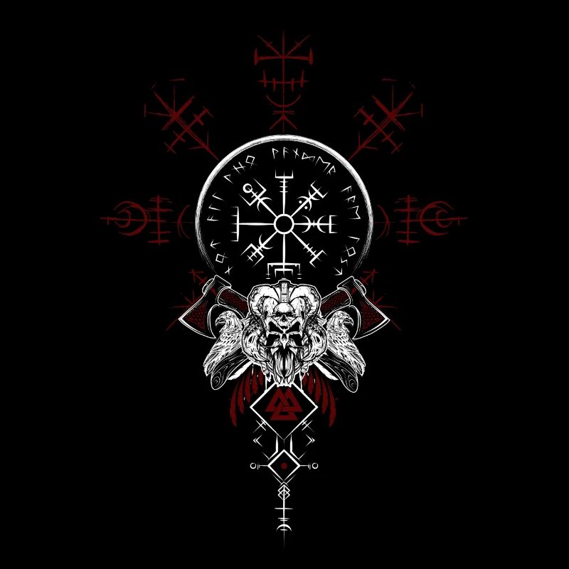 Celtic Vikinger Vegvisir compas Vikings