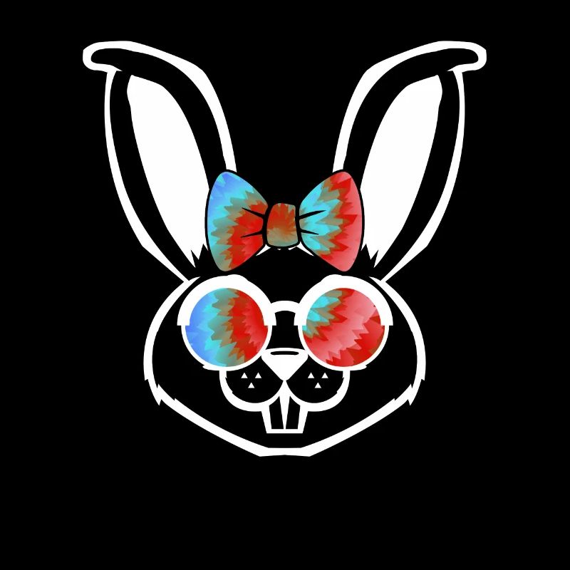 Bunny Face Cool lapin de Pâques avec lunettes