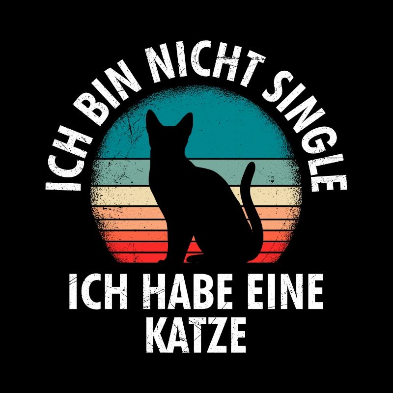 Katzen Mama Ich bin nicht Single Damen