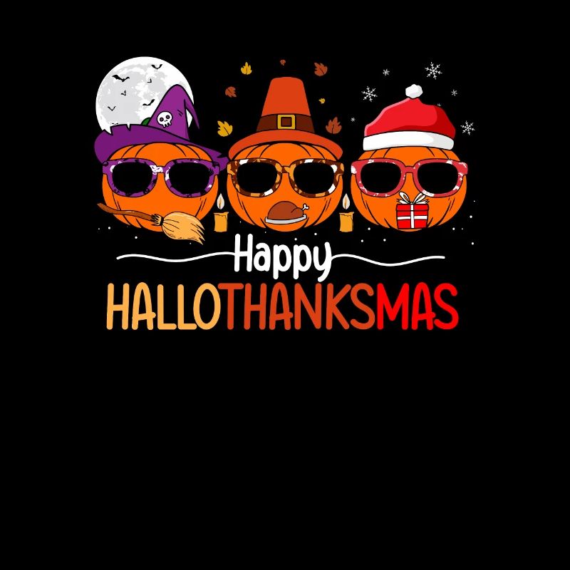 Joyeux HelloThanksMas Citrouille Noël Halloween