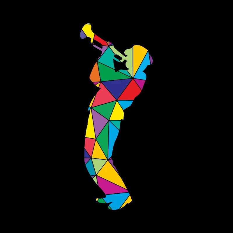 Low Poly Polygon Trompete