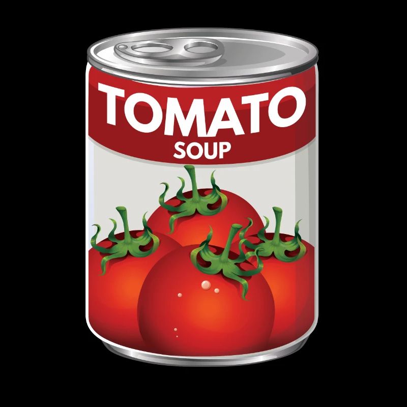 Große Dose Tomatensuppe