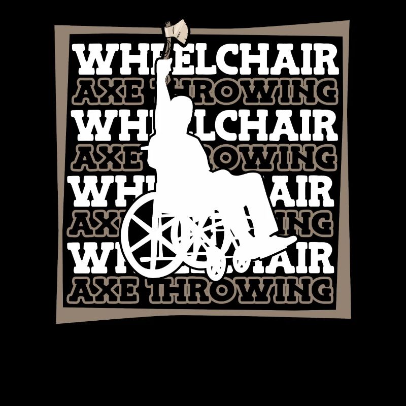 Axtwerfen Axtwerfer Rollstuhl