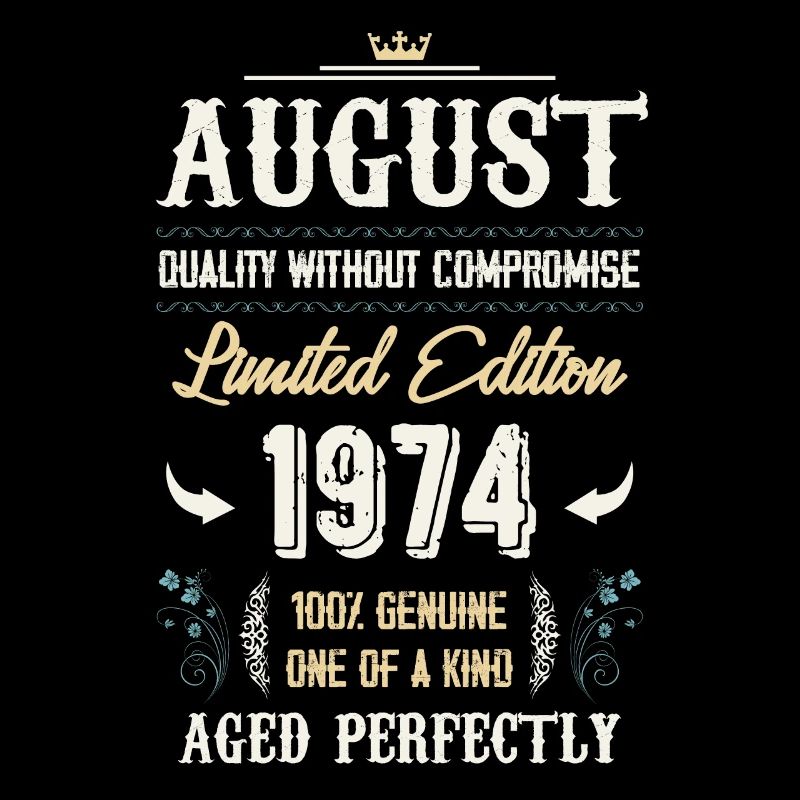 August 1974 Vintage Geburtstag Geschenk