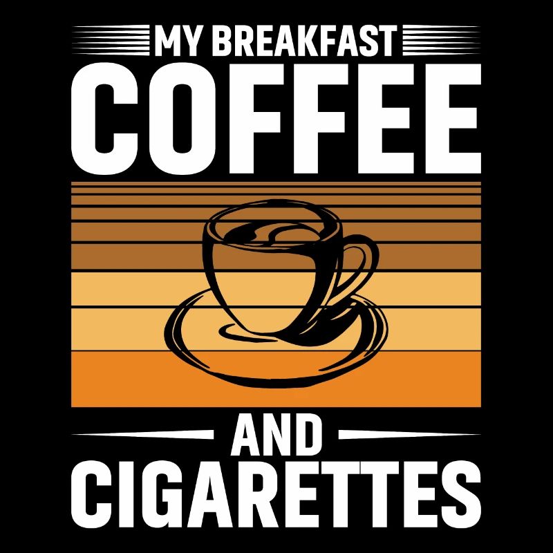 Mon petit déjeuner : café et cigarettes