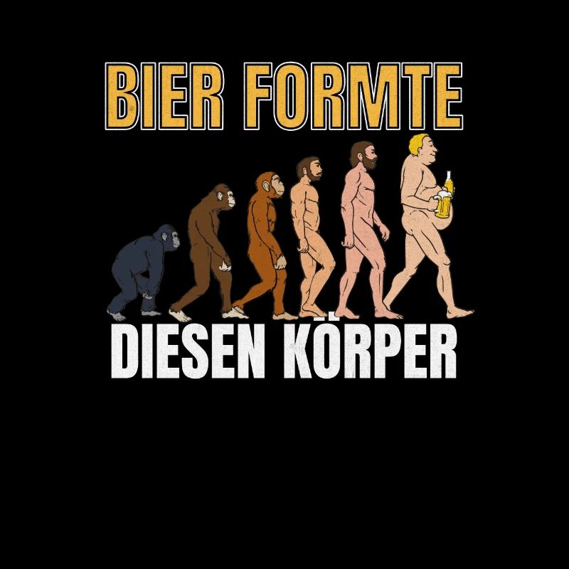 Bier formte diesen Körper Evolution Biertrinker