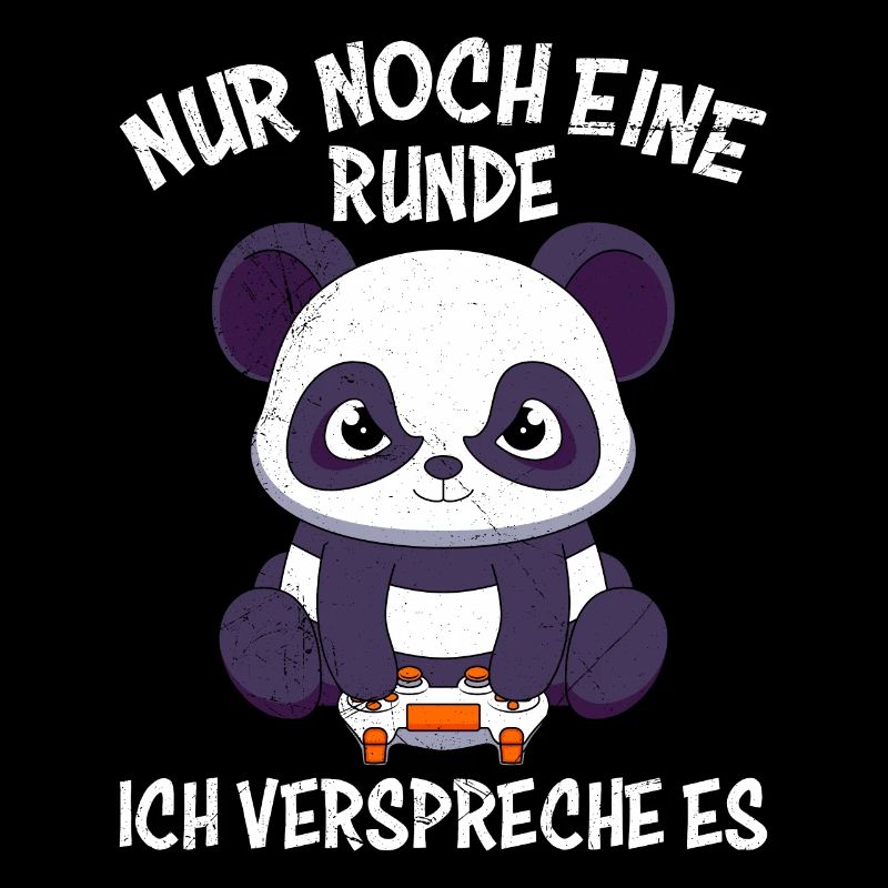 Gaming Panda Nur noch Eine Runde Ich Versprechs