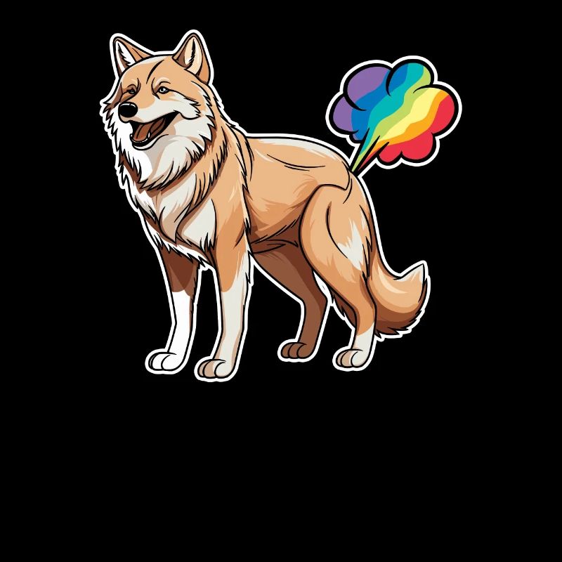 Wolf Witzig Regenbogenfurz