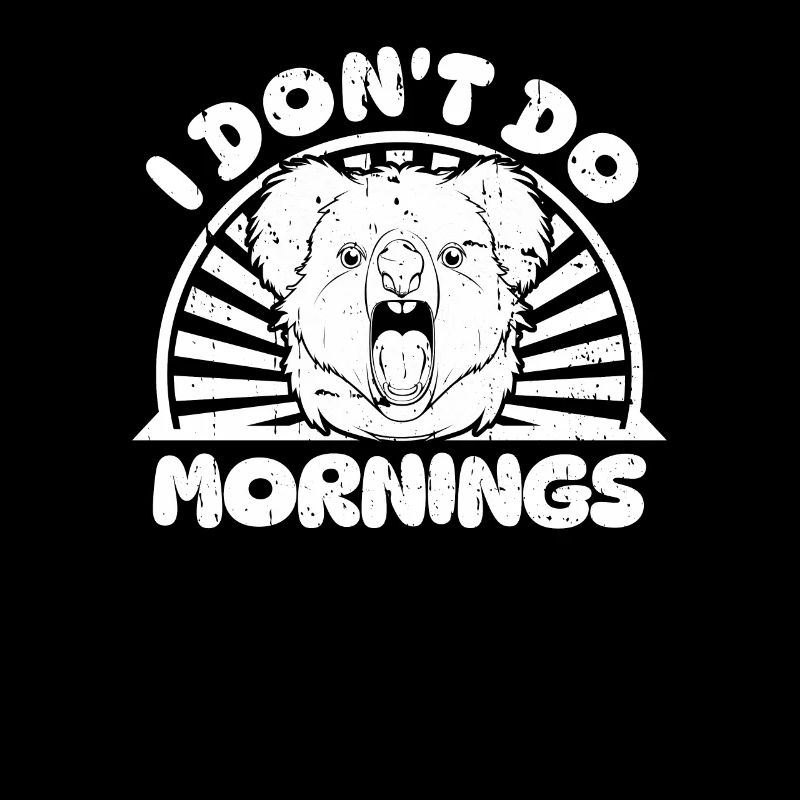 Koala Ours Drôle Je Ne Fais Pas De Matins