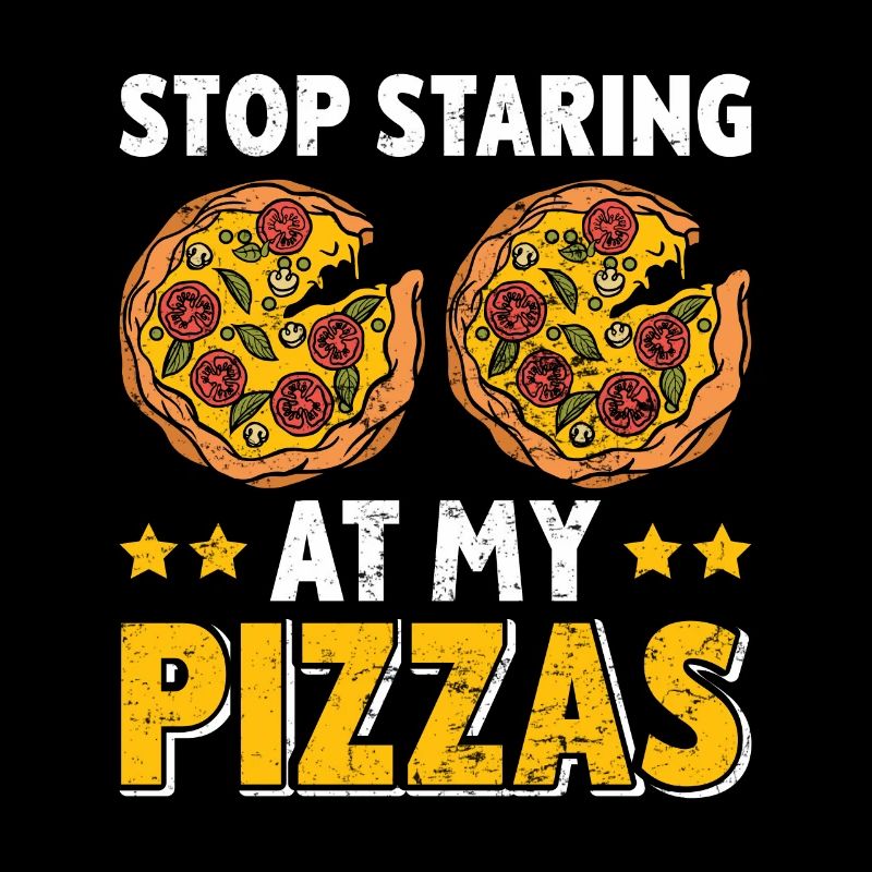 Fan de pizza Arrêtez de regarder mes pizzas Backfans
