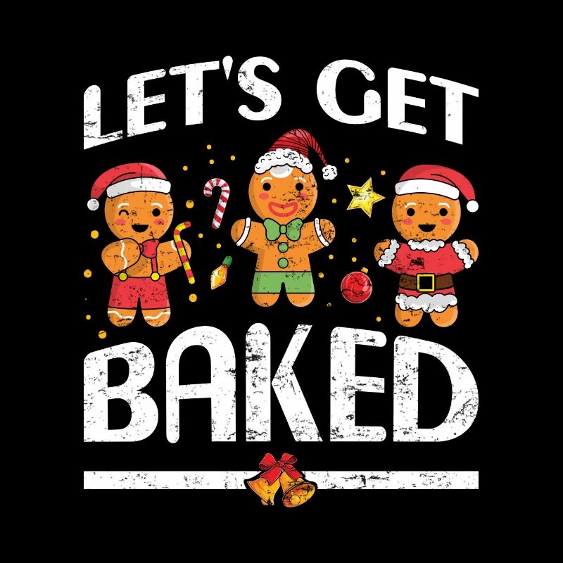 Gingerbread Men Let's get Baked Christmas