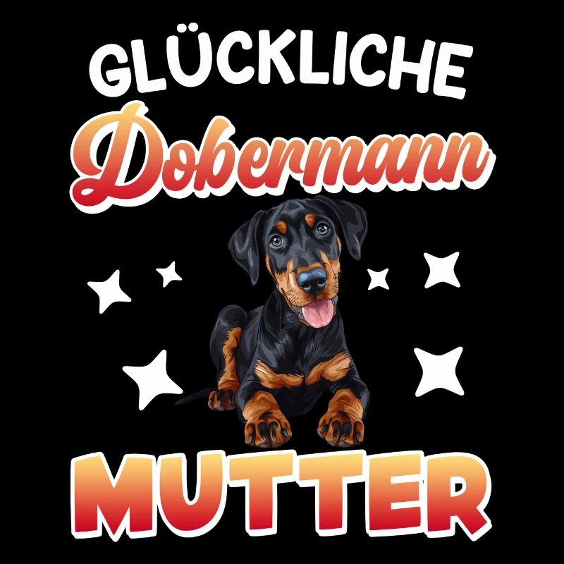 Doberman Frauen GLÜCKLICHE DOBERMANN MUTTER
