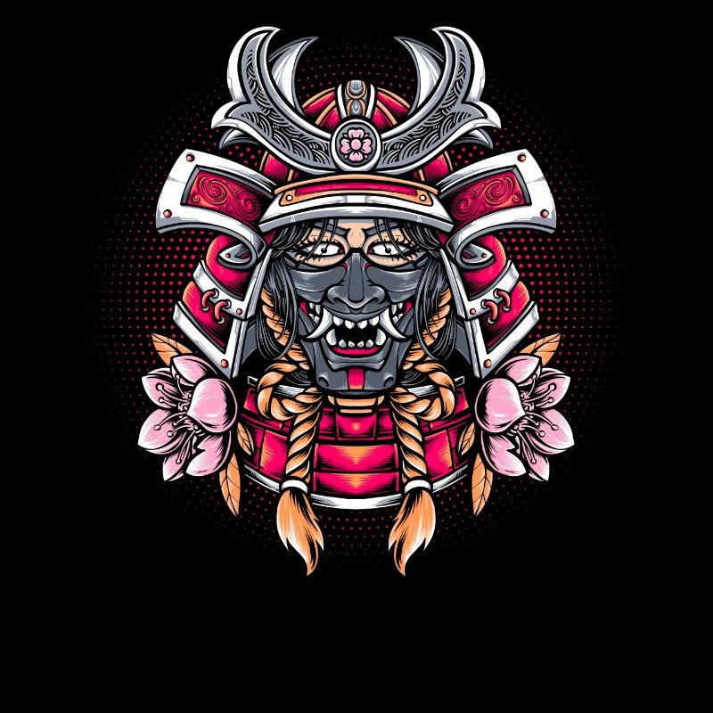 Samurai-Mädchen-Kriegerin